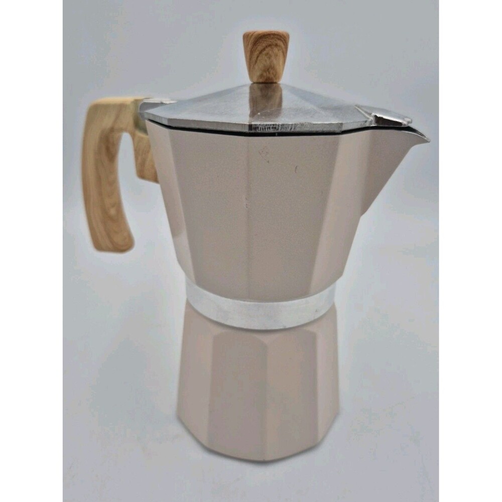 Espresso Maker, Stovetop Italian Coffee Maker, Ground Coffee New With Flaws
